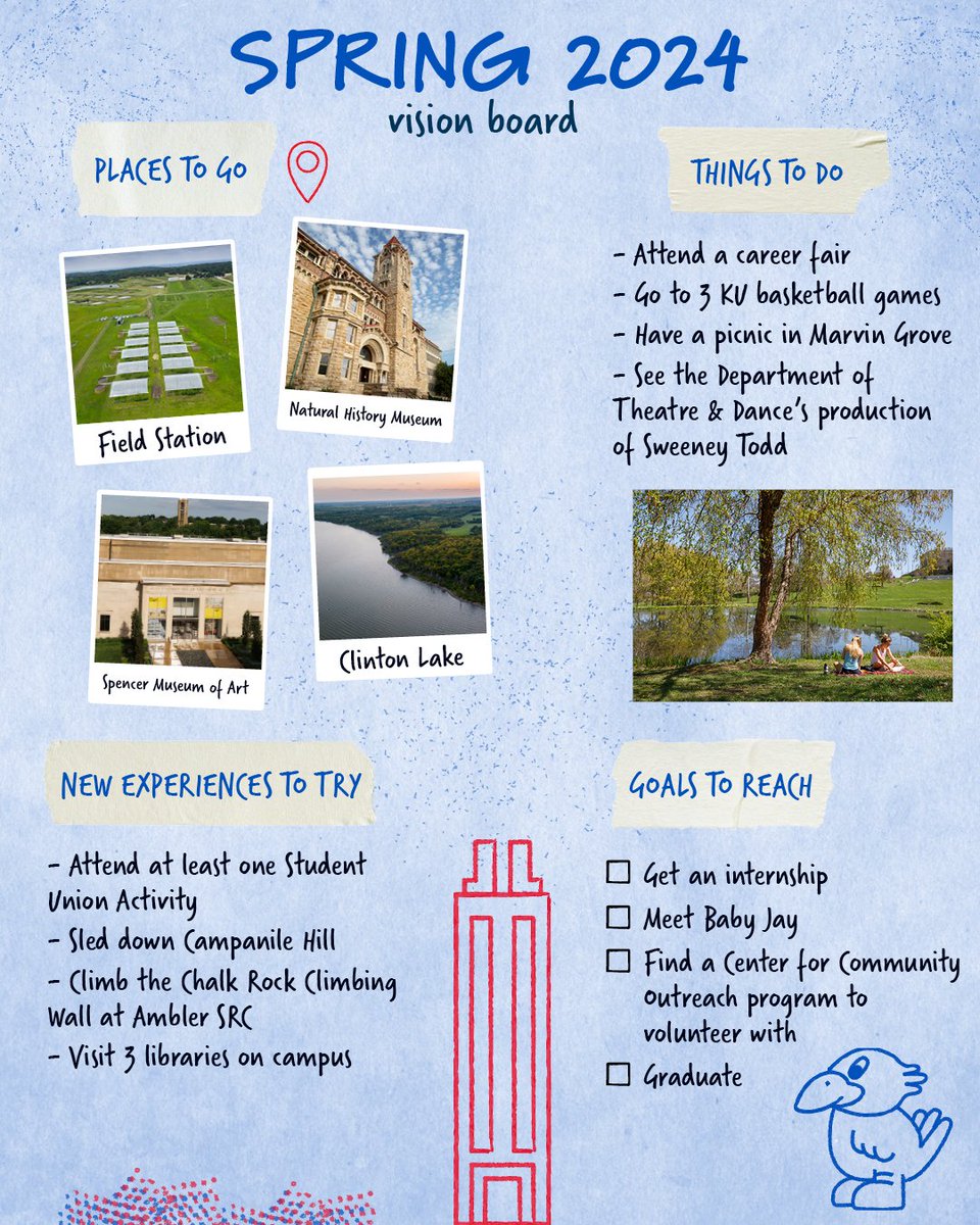 New year, new goals. ✅ What’s your vision for the spring semester?