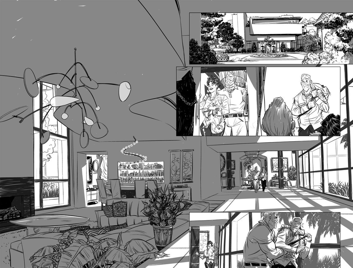 nathanfoxy's tweet photo. #WMV3 #1 p.0-1 process
Almost all pages are iPad blueline’d w/ #pocreate. #Cintiq w/ #ClipStudio for inks. @frenden brushes recommended ;).
@morenodinisio kills it on colors & takes every page to a new level. Much respect!!!
#digitalinks #illustration #comics #imagecomics #NCBD https://t.co/xf8lWdGaHk