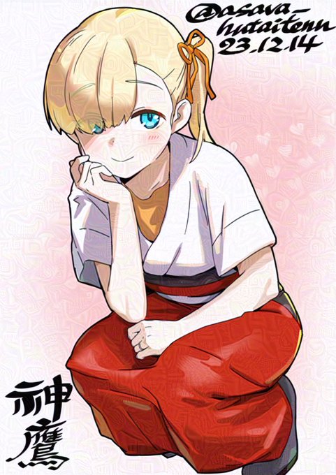 「1girl red hakama」 illustration images(Latest)｜5pages
