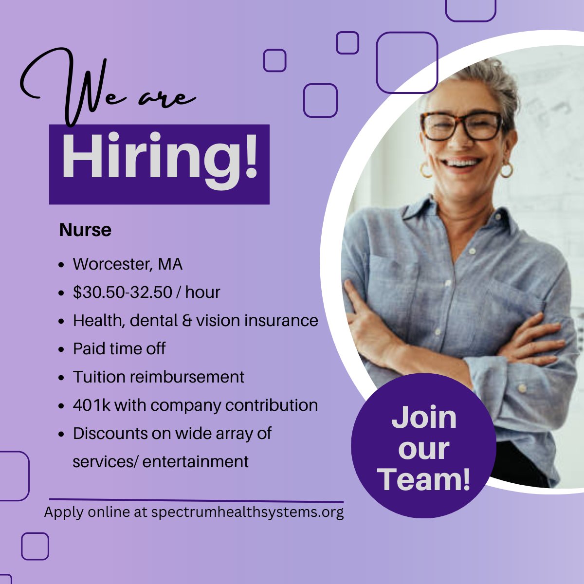Looking for a rewarding career helping people reclaim their lives? Join our team as a #nurse at our Lincoln Street outpatient center in #Worcester. Learn more and apply today: bit.ly/48MXgwz