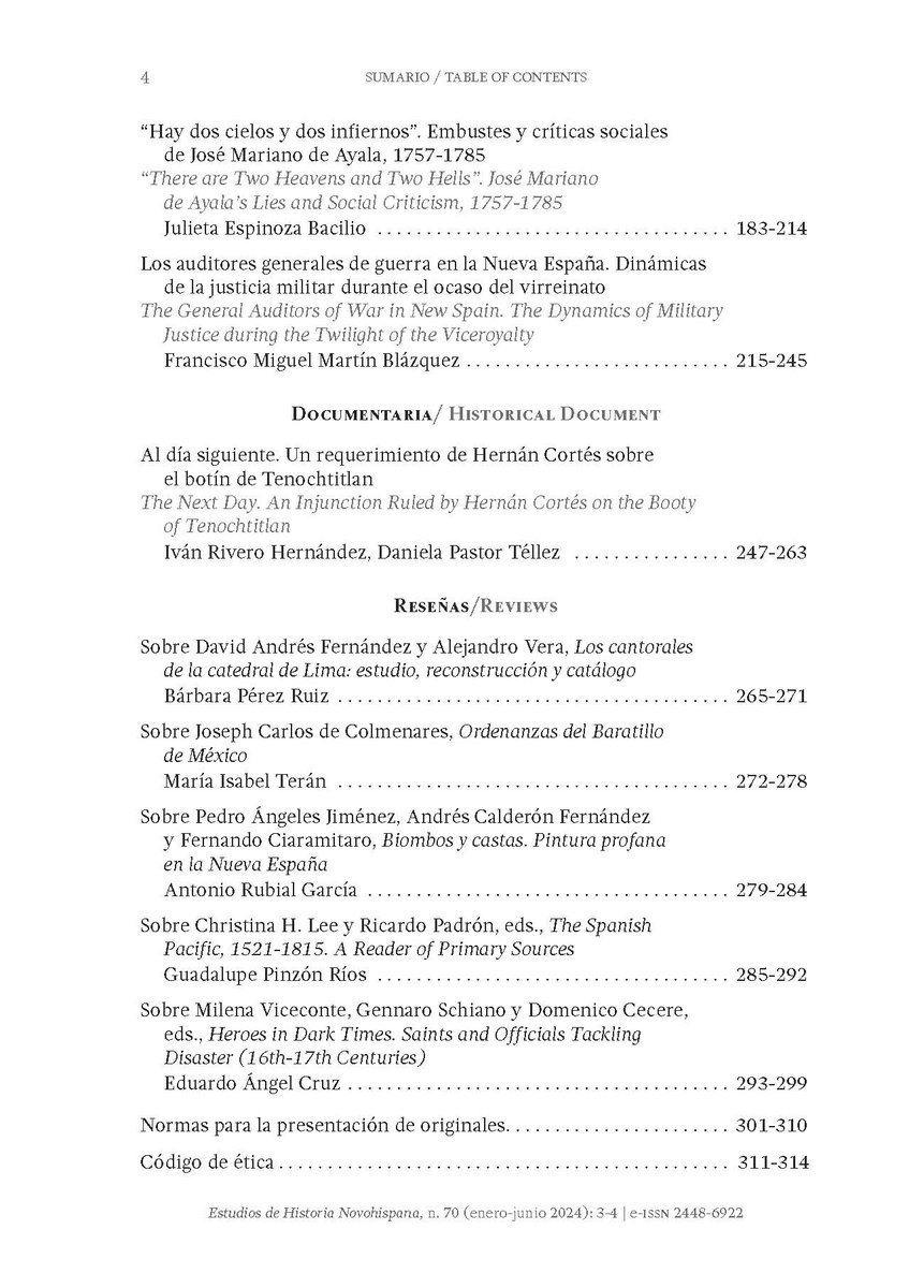 ¡Consulta en línea el número 70 de Estudios de Historia Novohispana!
doi.org/10.22201/iih.2…