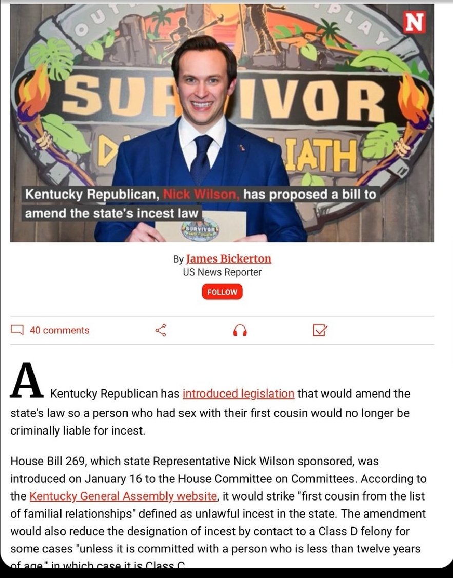 thejohnnyblast's tweet image. Now now
We all know REAL Kentucky republicans would fuck their sister, their dog, and the neighbors cat. 
#LetsBeReal