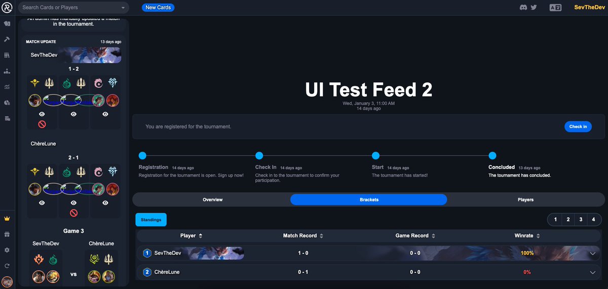 I need the help of the LoR community!

My friends at <a href="/LORGG__/">LOR.GG</a> are with a TESTING PHASE on their website lor.gg/create-tournam…, where from now on, TOURNAMENTS ORGANIZERS can create their #LegendsOfRuneterra tournaments.

In the first comment I leave extra information ⤵️