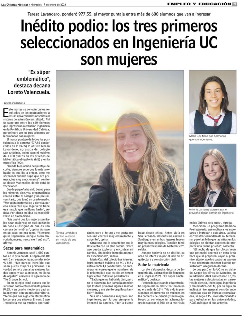 Apuesto $850 a que la Ministra de la Mujer <a href="/totiorellanag/">Antonia Orellana (ella/she)</a> no va a hacer mención de estas 3 brillantes mujeres.