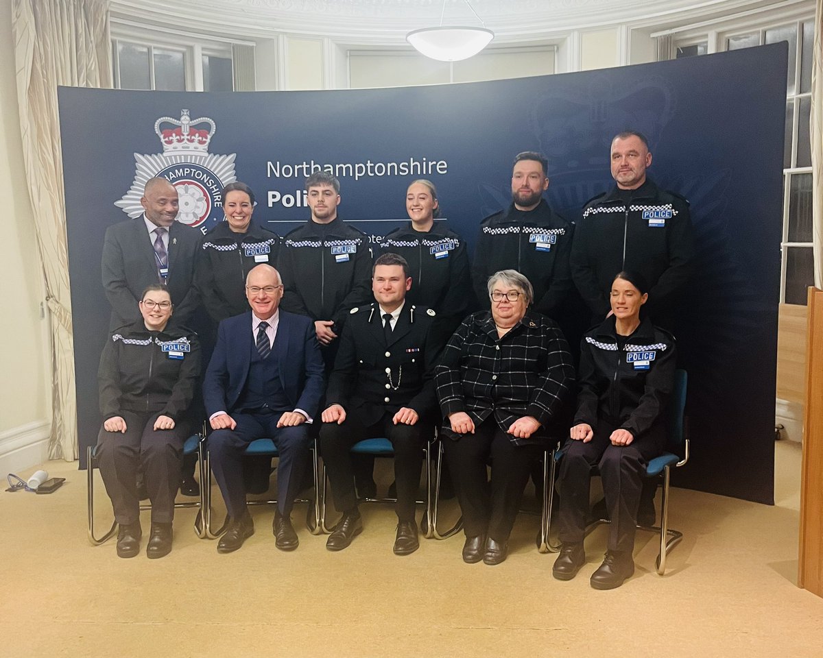 Tonight saw the attestation of seven new Special Constable <a href="/NorthantsPolice/">Northants Police</a> the quality is astounding, I look forward to watching them on their journey with regular officers in making our towns better and safer places to work, rest and play in, @CSuptAdamWard #policefamily