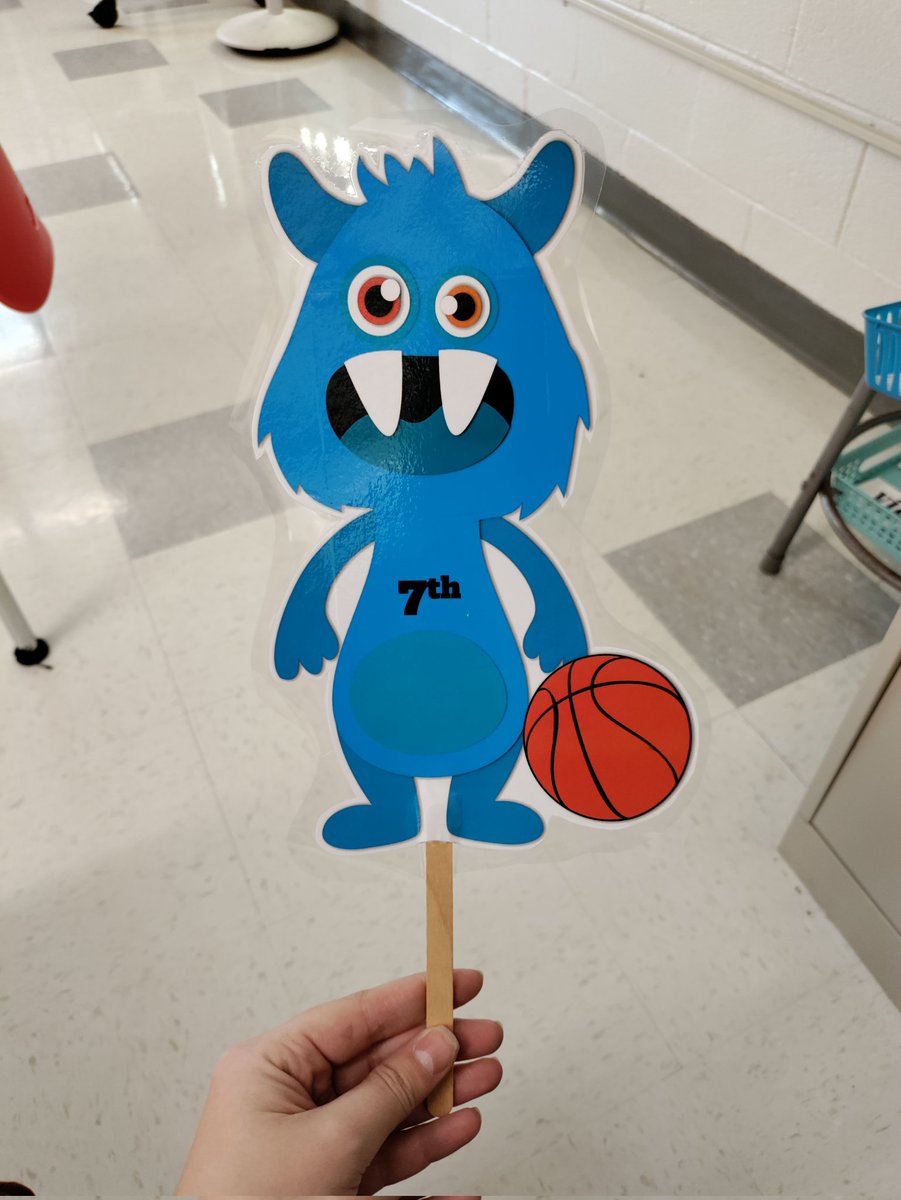Meet Jorge, a monster from our 8th grade Spanish 'Feelings and Descriptions' unit and the official mascot of Trimester 2's 8th grade class. Jorge has helped us learn subject pronouns, forms of ser and estar, and adjective agreement! ¡Gracias, Jorge! #District114Proud