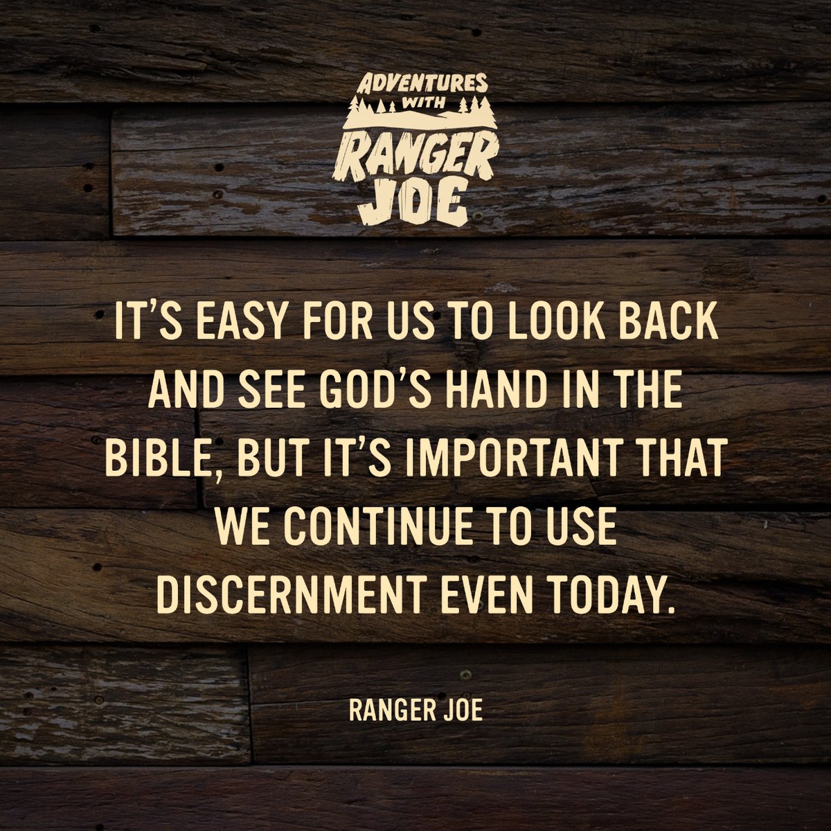 Ranger Joe explains how discernment is important to have while reading the Bible and in your own life.

To support our show go to: give.graceproductions.org