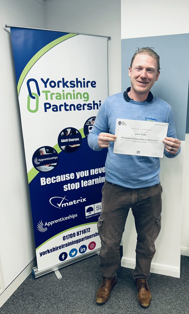 YorkshireTrain3's tweet photo. It is just as important to upskill our staff as well as our learners!

Congratulations Jamie Rigby on achieving your level 3 Designated Safeguarding Lead qualification 👏🏻

#cpd #safeguardingtraining #becausepeoplematter #becauseyouneverstoplearning https://t.co/x79GMneODr