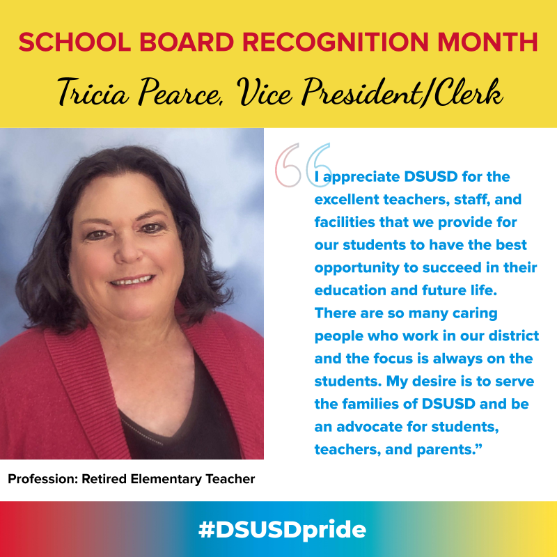 DesertSandsUSD's tweet photo. January is 𝗦𝗰𝗵𝗼𝗼𝗹 𝗕𝗼𝗮��𝗱 𝗥𝗲𝗰𝗼𝗴𝗻𝗶𝘁𝗶𝗼𝗻 𝗠𝗼𝗻𝘁𝗵 and we thank each member for their service to our #DSUSDpride community! 🙌
#schoolboardmonth https://t.co/zbu6uBSrsq