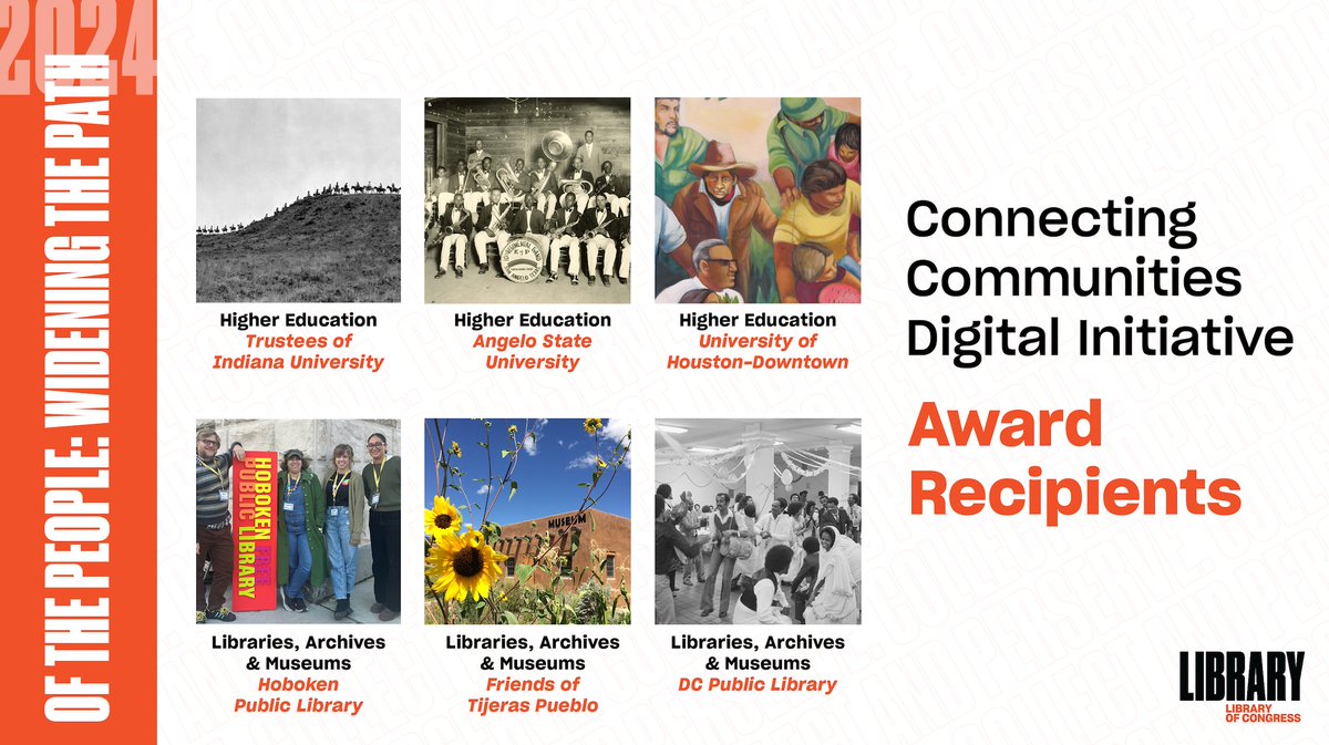 Library of Congress Awards Nearly $400,000 to Six Projects Highlighting Uses of Digital Collections ow.ly/wCbP50QrTAO @librarycongress @mellonfdn