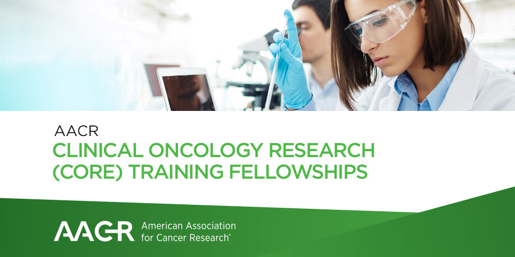 The AACR Clinical Oncology Research (CORE) Training Fellowship provides $100,000 for clinical research fellows to spend one year onsite with an industry partner like AstraZeneca to gain real-world drug development experience. Apply by February 29: bit.ly/3HmKLMF