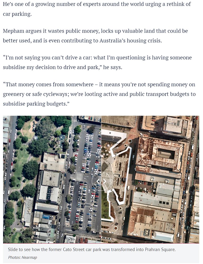 SStonnington's tweet image. Good review of David Mepham's new book "Rethinking Parking" in The Age today--"Mepham says local traders will always support more and cheaper parking, which isn’t surprising since they are “getting the benefits but not the cost”.