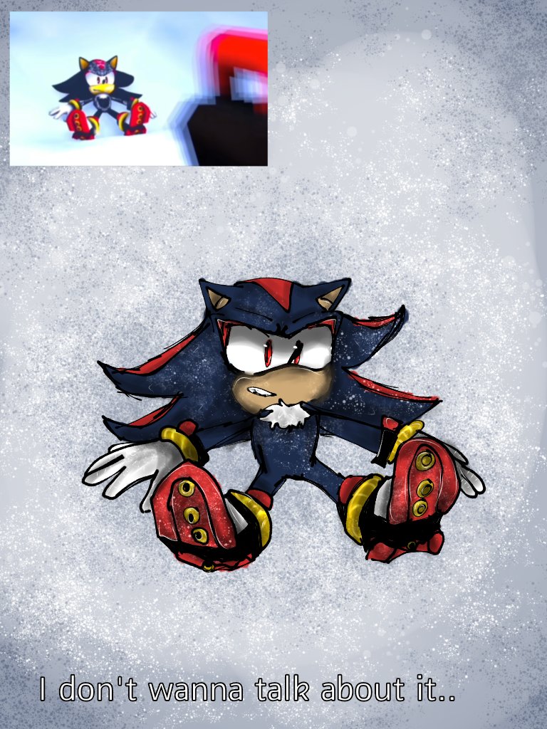demonchild_10's tweet photo. Drew this with and without text btw!! And this looks good, underlined the og photo in the corner and I'ma try to draw Shadow and Sonic on my own now :3
Tell me what you think. <3
#ShadowTheHedgehog #shadow #sonic #fypシ #fypシ #fypシ #fypシviral #shadowart https://t.co/K9S2Jd2bbW