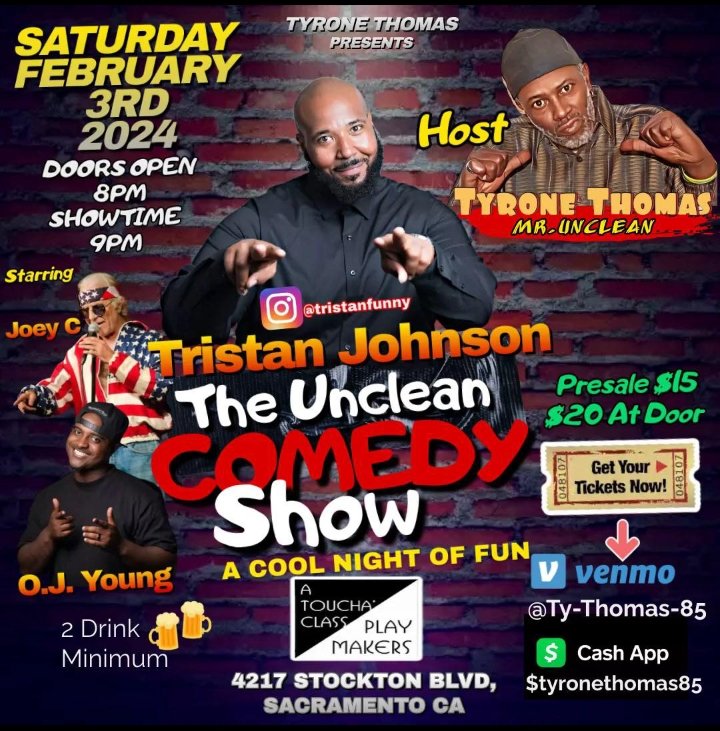 FollowAndLaugh's tweet photo. The Unclean Comedy Show is goin down! Come laugh with us! https://t.co/shwHr5p5At