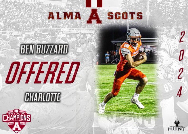 I was blessed to be able to visit Alma as well as receive an offer! Go Scots!! <a href="/Ryan_Ettinger1/">Ryan Ettinger</a> <a href="/CoachSpooner_/">Teddy Spooner</a> <a href="/CoachCouchAlma/">Jason Couch</a>