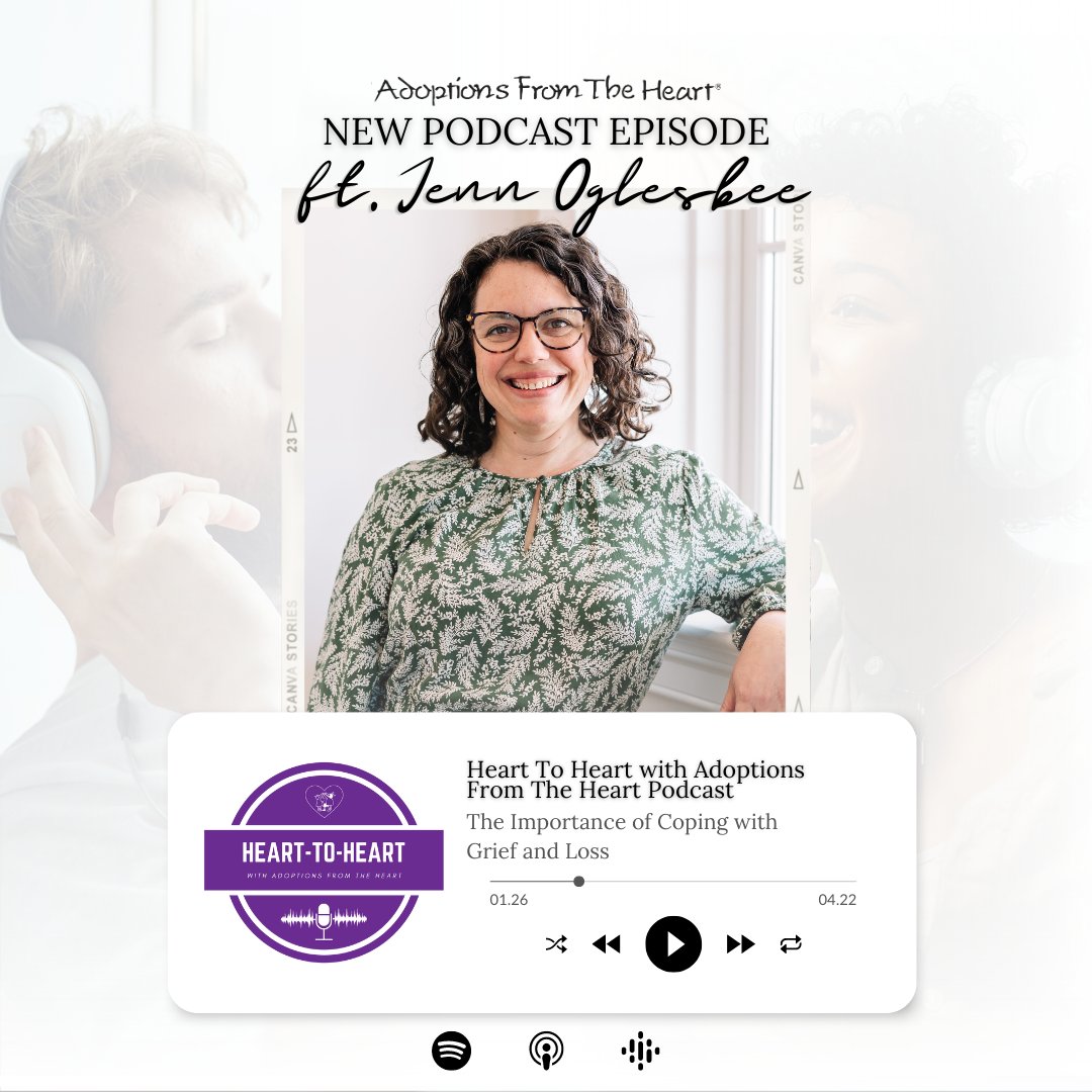 In next week's premiere of A Heart To Heart Podcast, we are joined by grief counselor Jenn Oglesbee to discuss misconceptions of grief, coping strategies and healthy ways to process emotions.

Premiering January 25th,  everywhere you listen to your podcasts ! 🎙️
