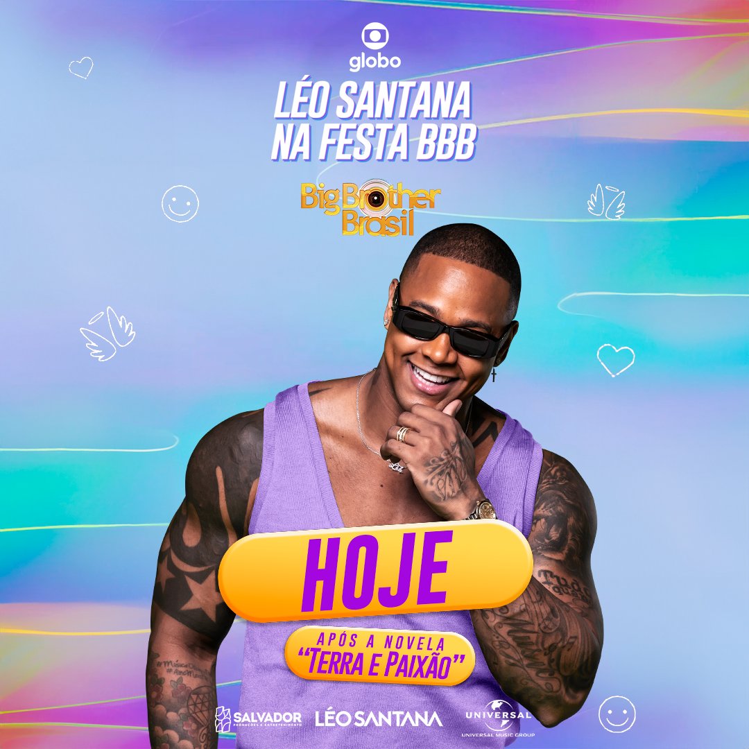 leosantana's tweet photo. Logo menos tem show no #BBB24, após a novela "Terra e Paixão"! Quero ver todo mundo metendo dança comigo hein 🙅🏿‍♂️🔥 https://t.co/38Wxydx2LX
