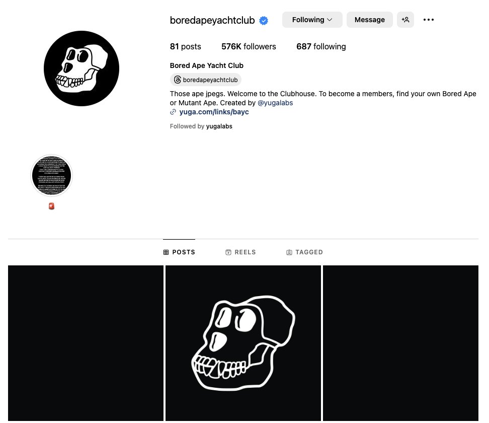 iandeborja_'s tweet photo. What about the 'gram? 

@BoredApeYC https://t.co/93iIT7AQcp