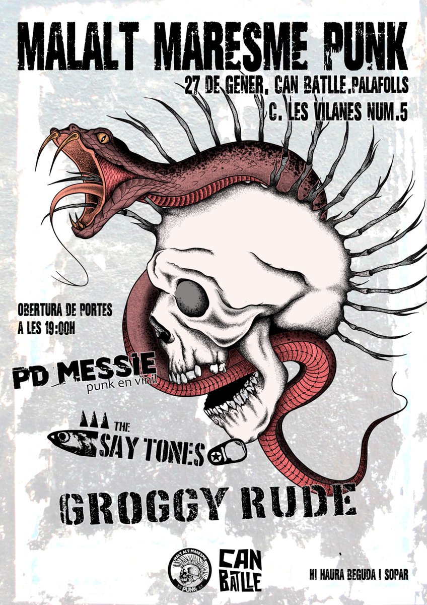 MalAltPunk's tweet photo. Venir al primer concert de MalAlt Maresme Punk és "un privilegi raro"? https://t.co/x90IBi8IXA
