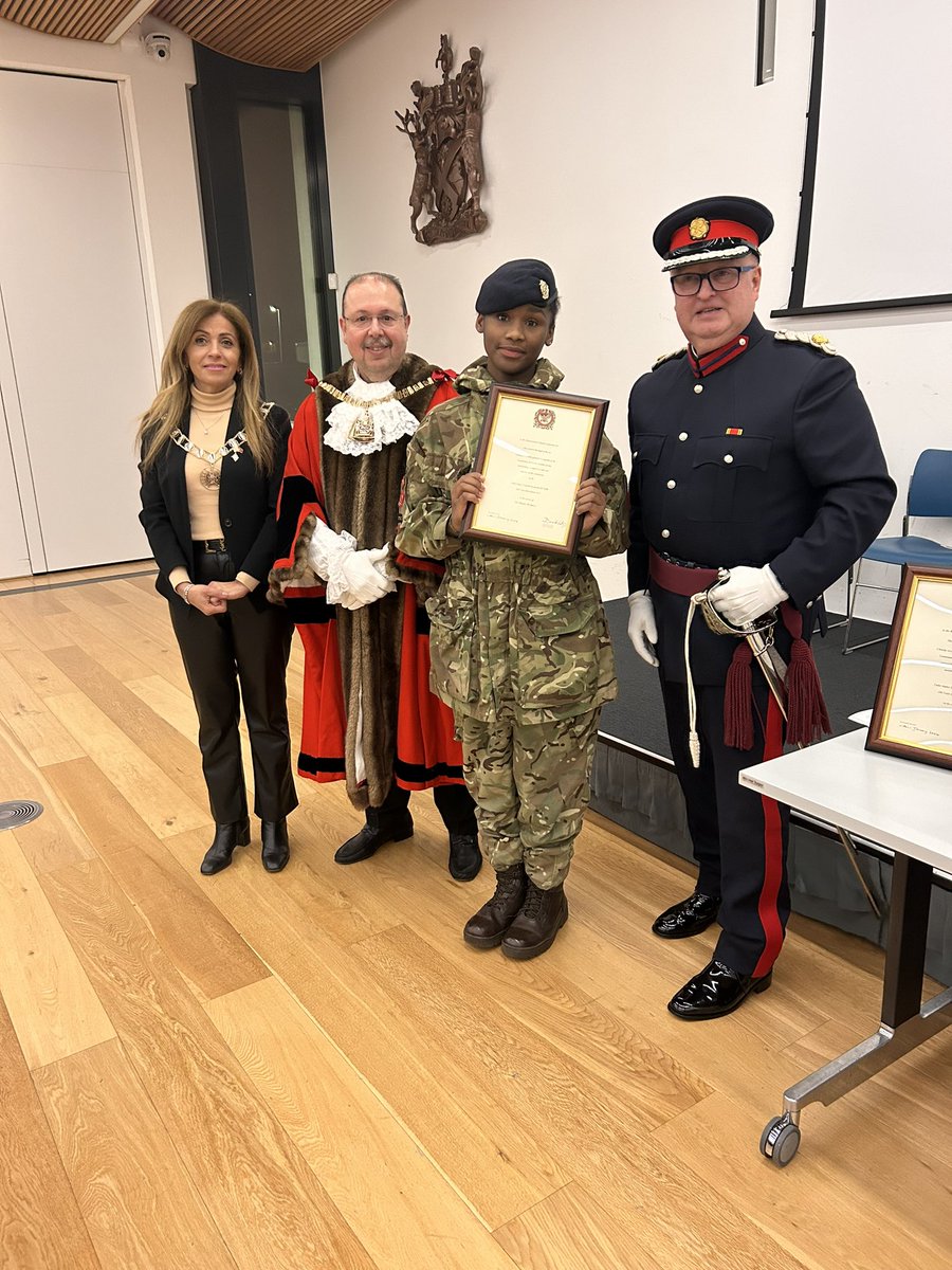 Great to host and support the DL in presenting his awards at the civic offices