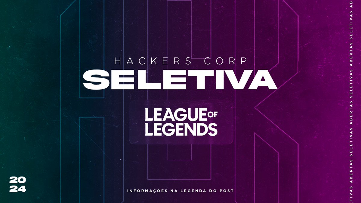 hckcorp's tweet photo. Você, player FA, conhece a Iniciativa HCK😎?

Seletiva aberta para TRAD e MAJOR.
Procuramos por players (todas as lanes), coachs, managers e staffs. A inscrição é via DM e buscamos pessoas com disp. de horário após às 19h.

Venha fazer parte da legião!! @vagas_esports
#goHCK 👊 https://t.co/IrSOmyEVWn