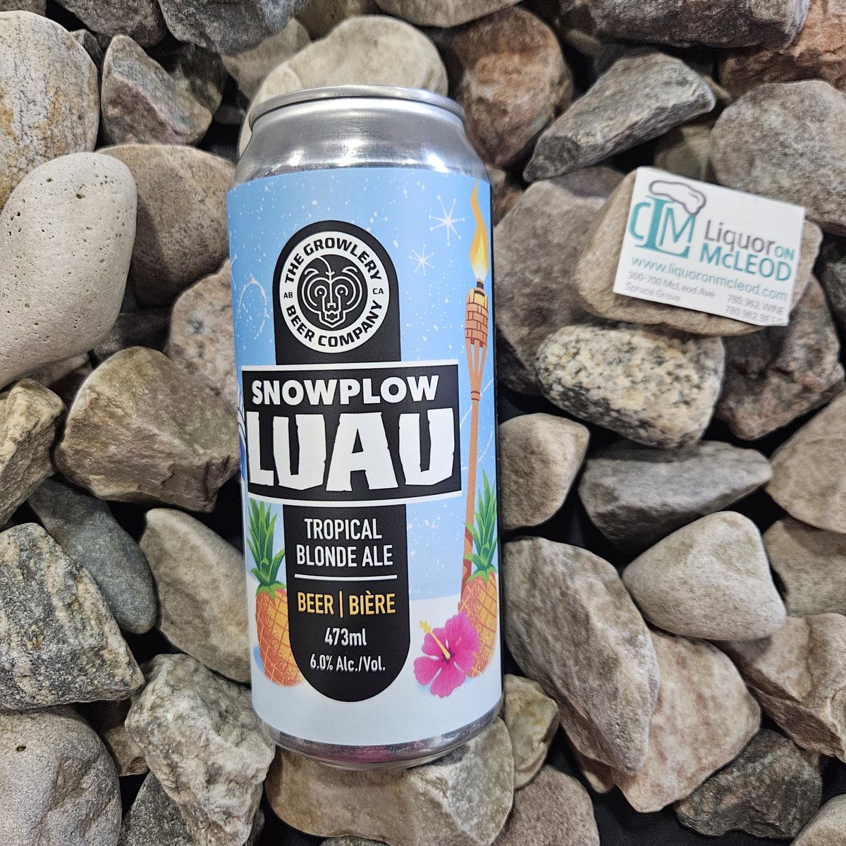 Snowplow Luau from <a href="/growlerybeer/">The Growlery Beer Co.</a> is a punchy pineapple delight that will transport you to paradise. It is filled with heavy tropical notes in the aroma and flavor from the hops and a big blast of real pineapple.

#sprucegrove #stonyplain #liquoronmcleod #growlerybeer #yegbeer