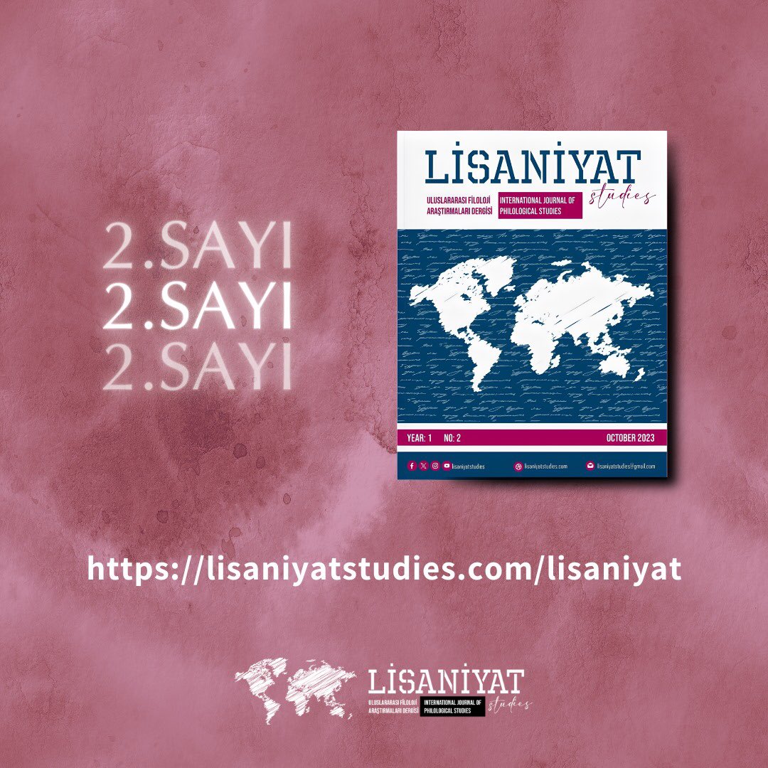 Lisaniyatstudy's tweet photo. İkinci sayımıza  internet adresimizden ulaşabilirsiniz. 

https://t.co/kTGQp92eSo https://t.co/KLQwlFTOmy