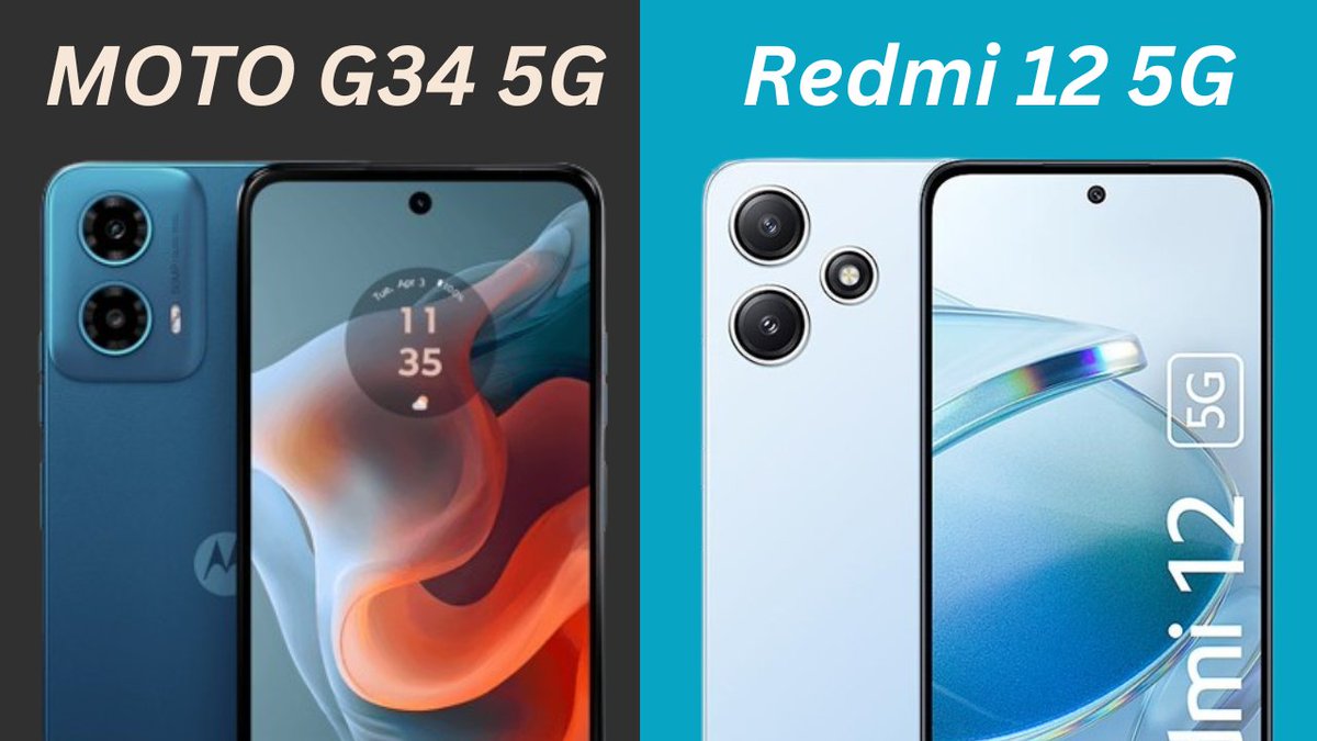 TECH__UPDATES's tweet photo. Can't decide between these two hotshot 5G contenders? We settle the score in our epic head-to-head battle!
Watch now and discover the ultimate budget 5G champion!
https://t.co/dArs3JcvhA
#motog34 #redmi125g #mobilecomparison #motog345g #alitechcompare #youtube https://t.co/ndEQjHGBkT