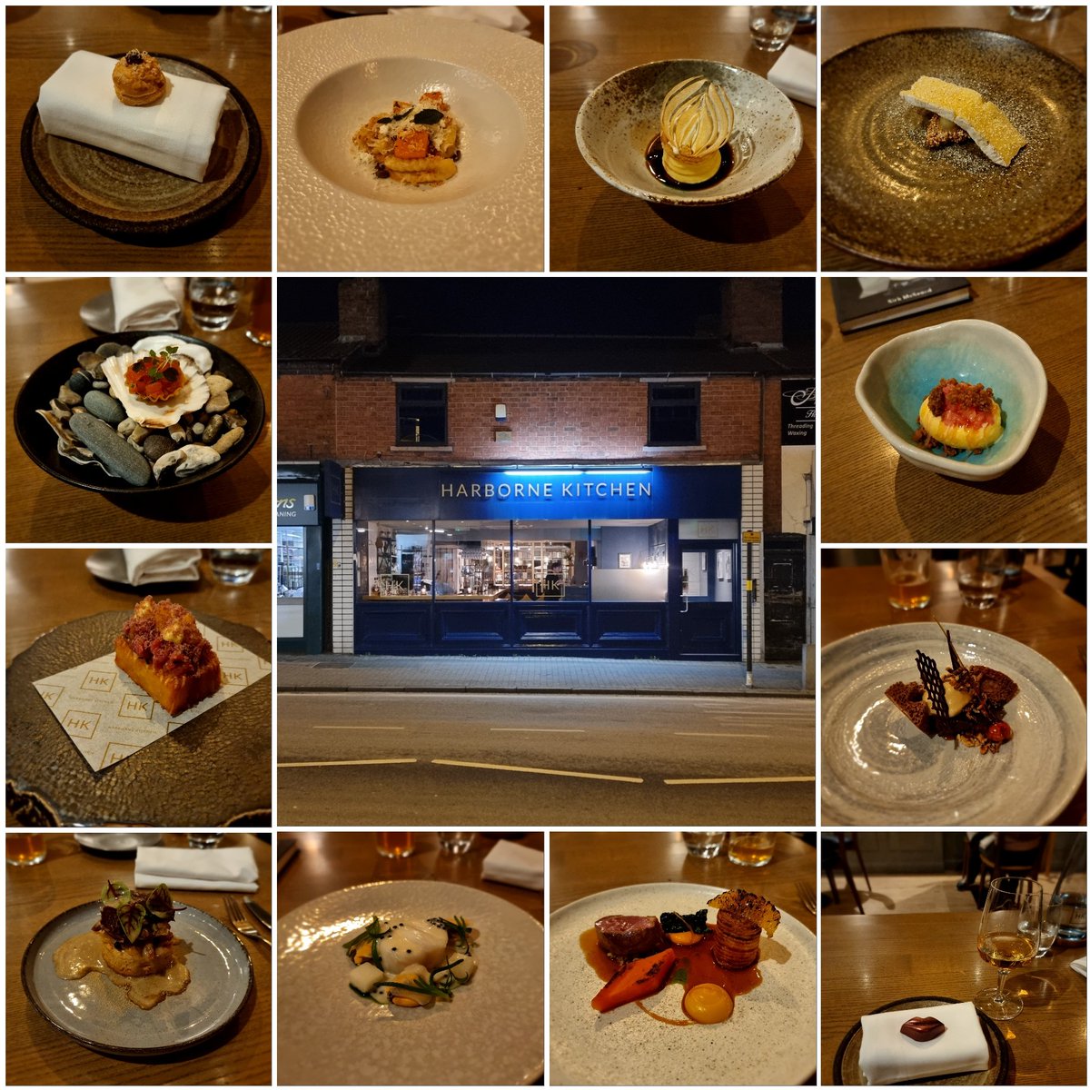 Unfortunately a minor family emergency put the brakes on my one man war against Dry January that I'd nicknamed; 'Moist Mouth, Moist Me'. However I was able to sneak in @HarborneKitchen tonight & it's phenomenonal (& filling) tasting menu. A few classics & some stonking new dishes