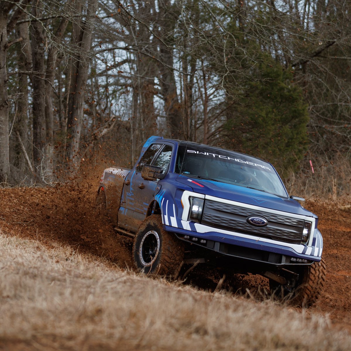 Now THIS is an off-road Lightning. 
Meet Switchgear, an EV demonstrator that applies off-road upgrades to take F-150 Lightning where it’s never been and to learn lessons that could be applied to future <a href="/Ford/">Ford Motor Company</a> EV trucks.