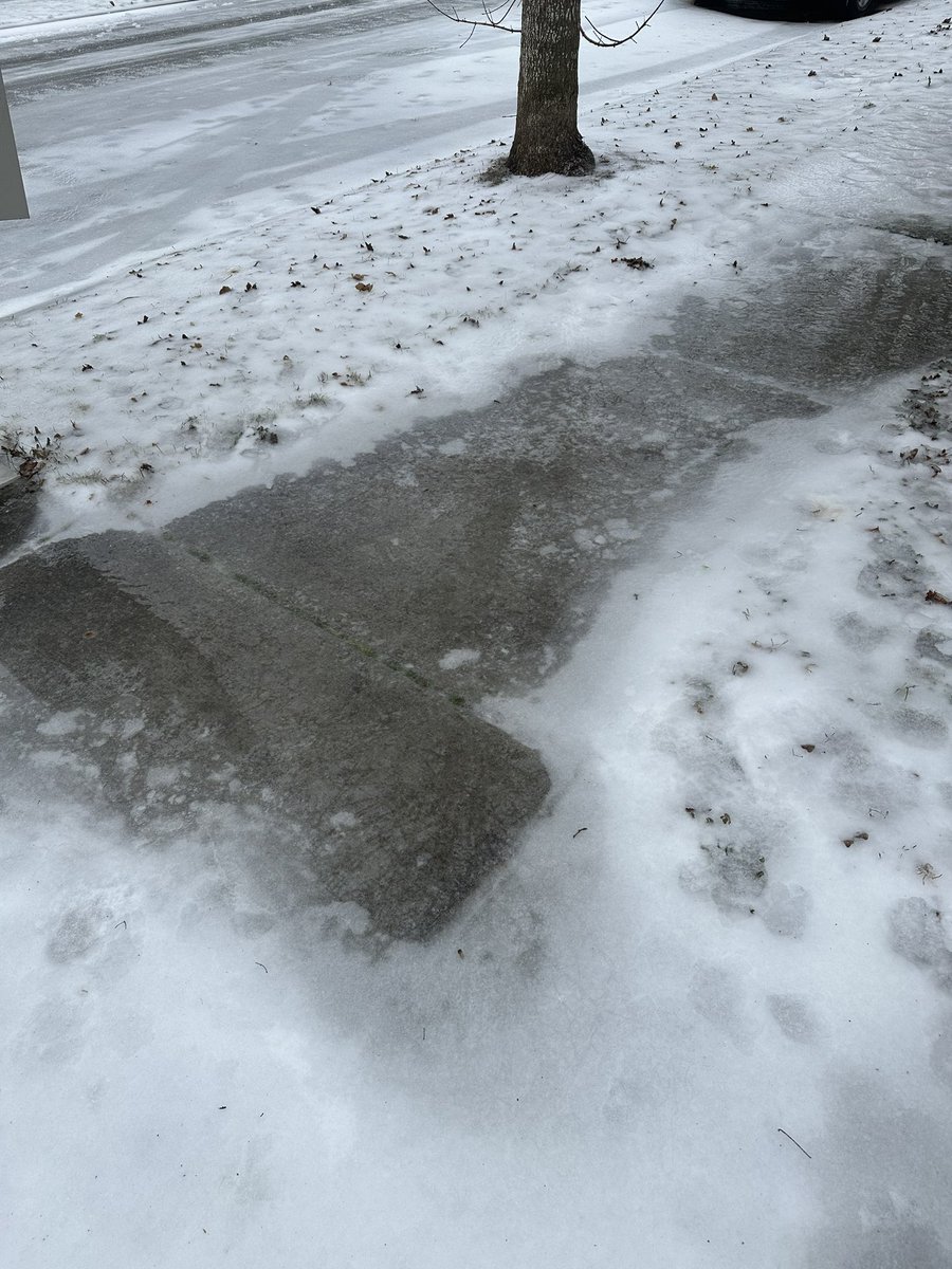 ZeroIsaGoodBoy's tweet photo. Cozy on the couch waiting for the ice to melt. That's pure ice on the sidewalk, no fun to walk on! https://t.co/XBhtuk8k9B
