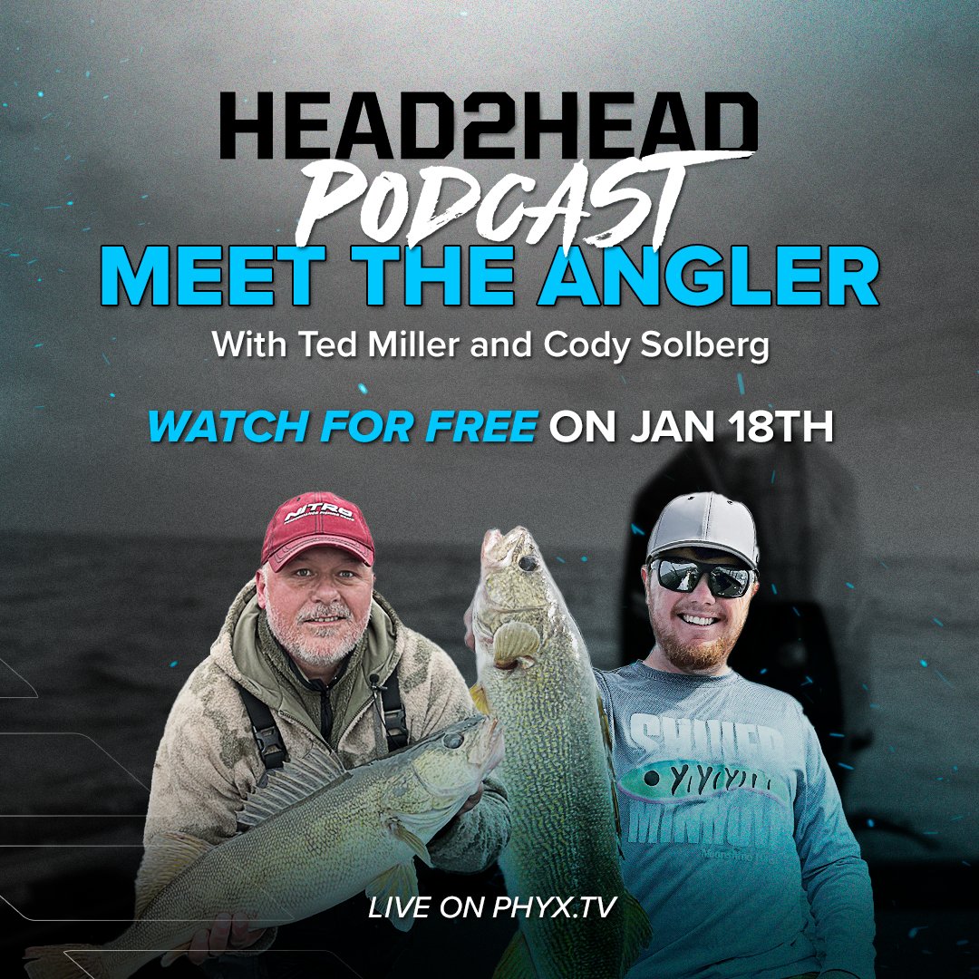 Join us Thursday night at 5 p.m. CST for the next H2H Meet the Angler show.
Ted Miller and Cody Solberg will be joining Brian and Matt live in the H2H studios.

#H2HPodcast #FishingPassion #PHYXTV #MeetTheAngler #WalleyeLeague2024 #live #adventure #photography #hiking