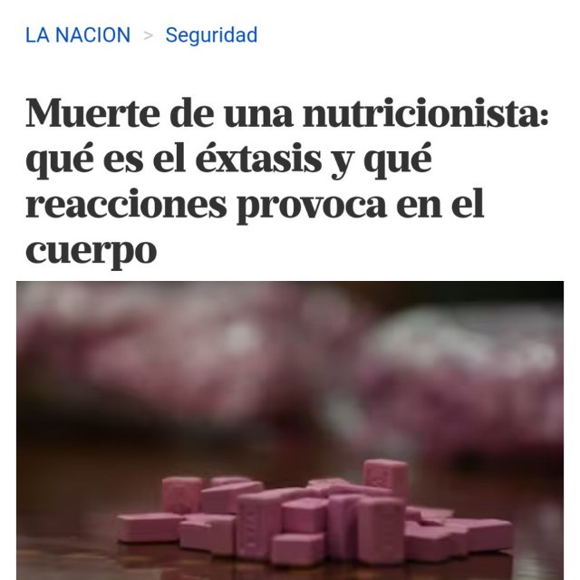 Muere Joven por sobredosis de #Extasis en Mar del Plata 

lanacion.com.ar/seguridad/muer…