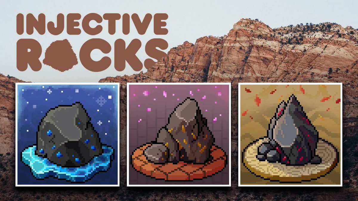 Rocks is coming to $INJ!
🎉 We are giving away 5 x WL (FREE MINT)
And we are giving away 1 Bear!

💎 3 steps:
1 - Follow <a href="/RocksOnINJ/">Injective Rocks | FREE MINT</a> &amp; <a href="/InjPunk/">INJSCRIBED</a> &amp; <a href="/CryptoZaho/">Zaho</a> 
2 - Repost + Like this post
3 - Tag 3 rock solid friends