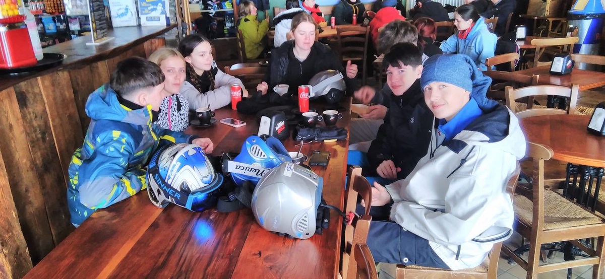 Some fresh snow, sleet and mixed weather today, which meant legs working harder and gloves getting wet but they did brilliantly, and all made more progress. Pizza night out tonight, quiz night part 2, and we can’t believe only 2 more days skiing left!
<a href="/Dumbarton_Acad/">Dumbarton Academy</a>