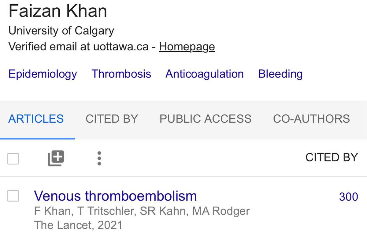 Faizan Khan, PhD (@faizank91) on Twitter photo So proud of my ⭐️ team of coauthors <a href="/TritschlerMD/">Tobias Tritschler</a> <a href="/SusanRKahn1/">Professor Susan R Kahn</a> and <a href="/RodgerMarc/">Marc Rodger</a> for our Seminar on #VTE reaching its 300th citation in just 2.5 years since its publication in <a href="/TheLancet/">The Lancet</a> 🎉
thelancet.com/article/S0140-… So proud of my ⭐️ team of coauthors <a href="/TritschlerMD/">Tobias Tritschler</a> <a href="/SusanRKahn1/">Professor Susan R Kahn</a> and <a href="/RodgerMarc/">Marc Rodger</a> for our Seminar on #VTE reaching its 300th citation in just 2.5 years since its publication in <a href="/TheLancet/">The Lancet</a> 🎉
thelancet.com/article/S0140-…