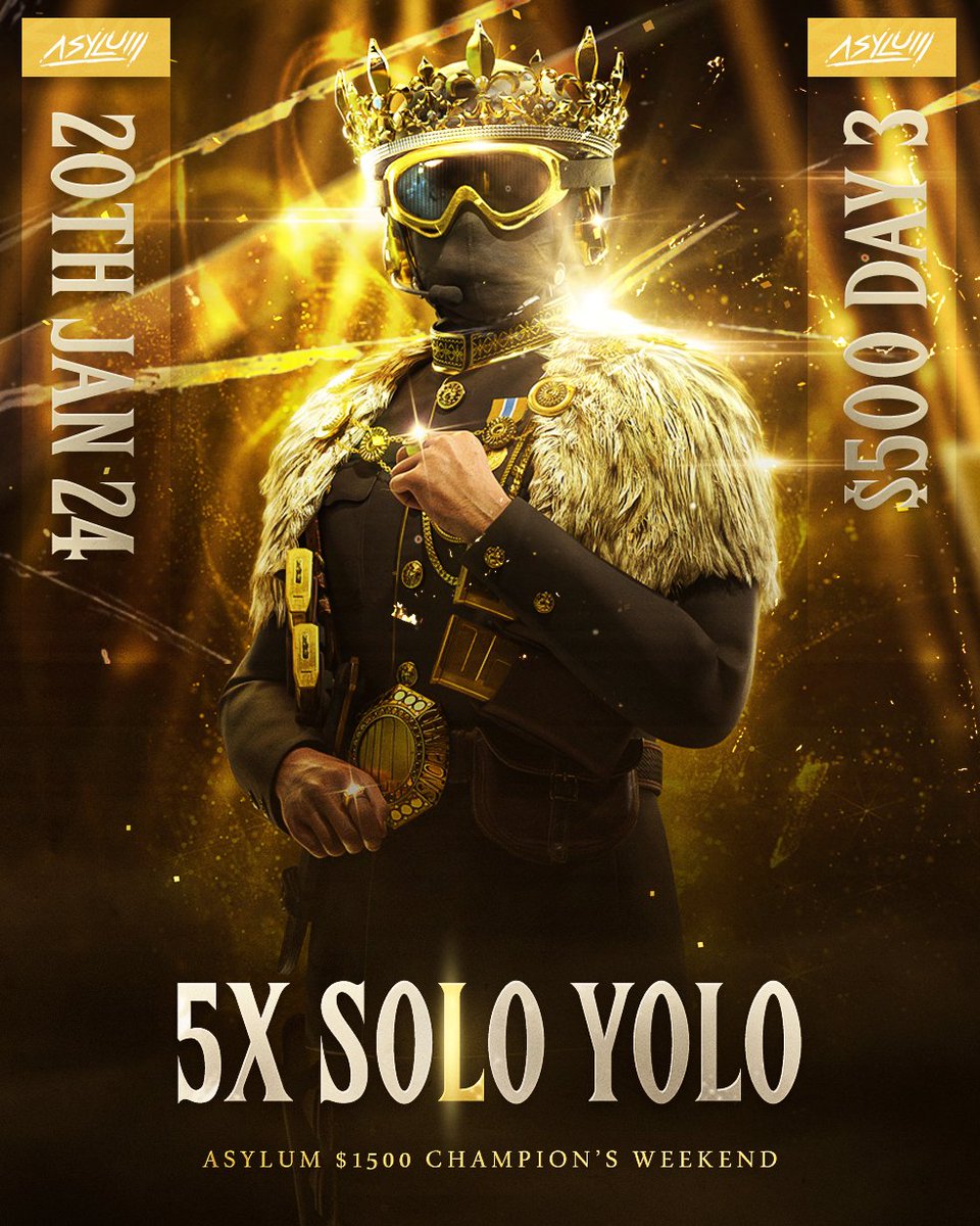 إعلان هام🚨

يُعلن فريق أسايلم عن إنسحاب راعي البطولة (فريق فويد Void) عن رعاية البطولة.

ولأننا فريق تُهمّه المصلحة العامّة قبل الخاصّة ؛ سوف نتكفل بإكمال البطولة بنفس مبلغ الجوائز المُعلن عنها.

وكما ذكرنا سيكون غداً بث على تويتش لتوضيح قوانين البطولة واستقبال استفساراتكم على