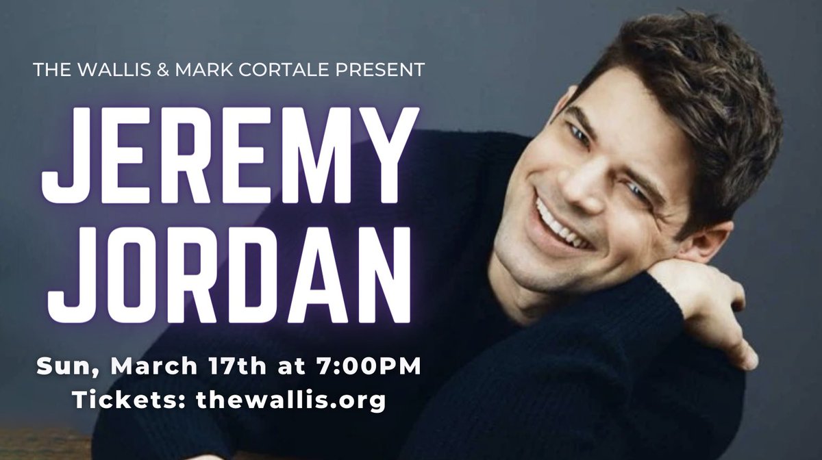 We finally got our headline— yes, #TheGreatGatsby is headed to Broadway - but 2 months from today, 🎶the King of New York🎶 is headed to Beverly Hills! Tony-Nominated Star <a href="/JeremyMJordan/">Jeremy Jordan</a> is at <a href="/TheWallisBH/">The Wallis</a> on March 17 with <a href="/NatePatten/">Nate Patten</a> ! 
Save your place at thewallis.org