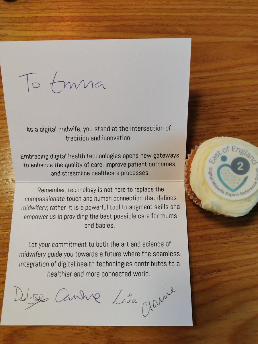 So lovely to receive this from our wonderful, supportive LMNS Digital Leads, very much appreciated, thank you #EoEDMERG
#DigitalMidwives #StrongerTogether #2ndBirthday
#FeelingAppreciated #DigitalArmy  #ILoveMyJob 🥰