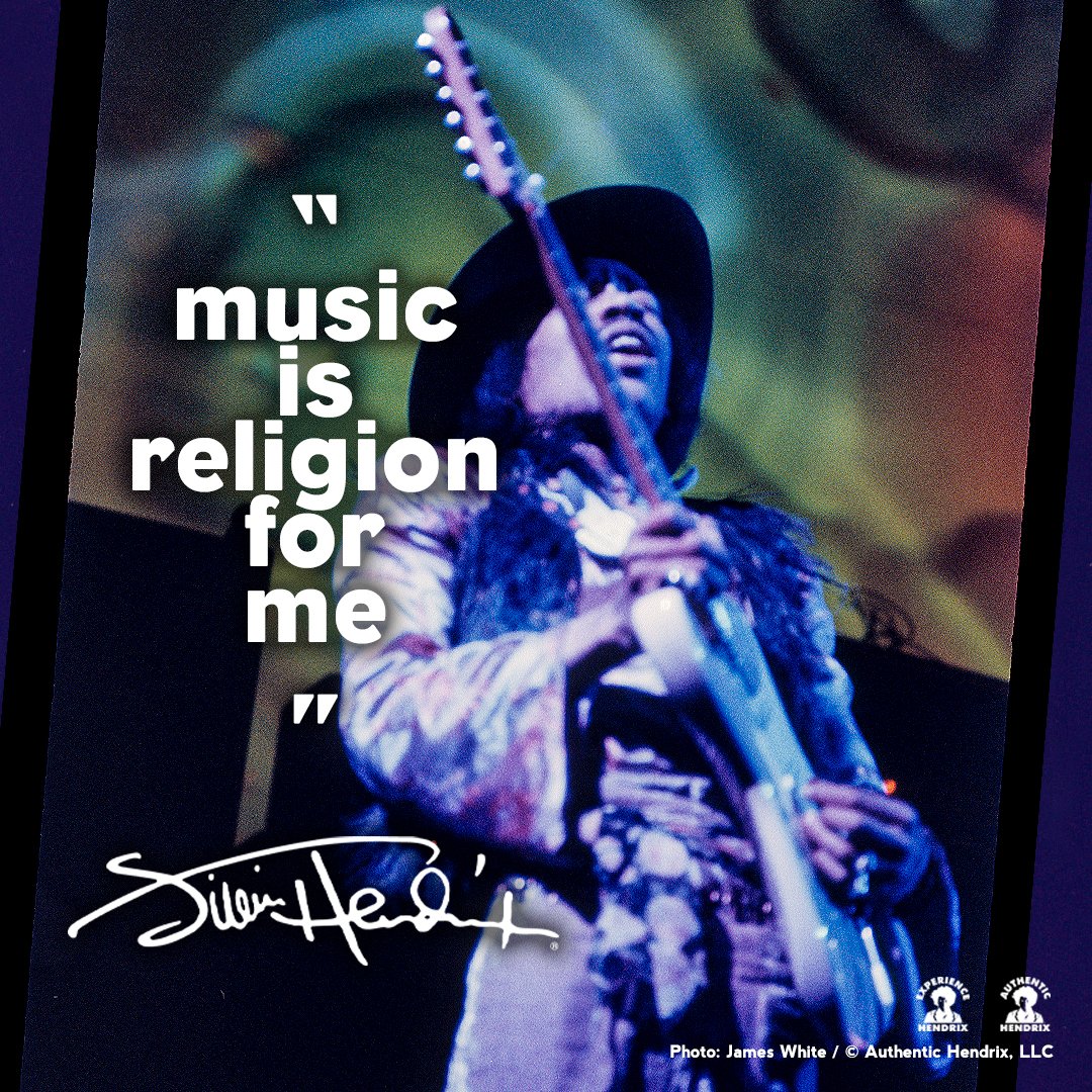 JimiHendrix's tweet photo. #JimiHendrix: "Music is religion for me." https://t.co/pJUVgcv9t7