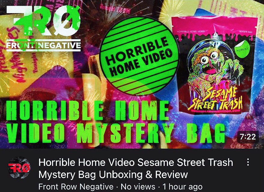 TheSuicidefoxx's tweet image. I’m back with a new unboxing video with a mystery bag from @HORRIBLEHOMEVI1. So check out if I got some street trash or some street treasures. #FRN #FrontRowNegative #StreetTrash #Unboxing #HorribleHomeVideo #SesameStreet @frontrownegative 

youtu.be/HPx_aIxWMWM?si…