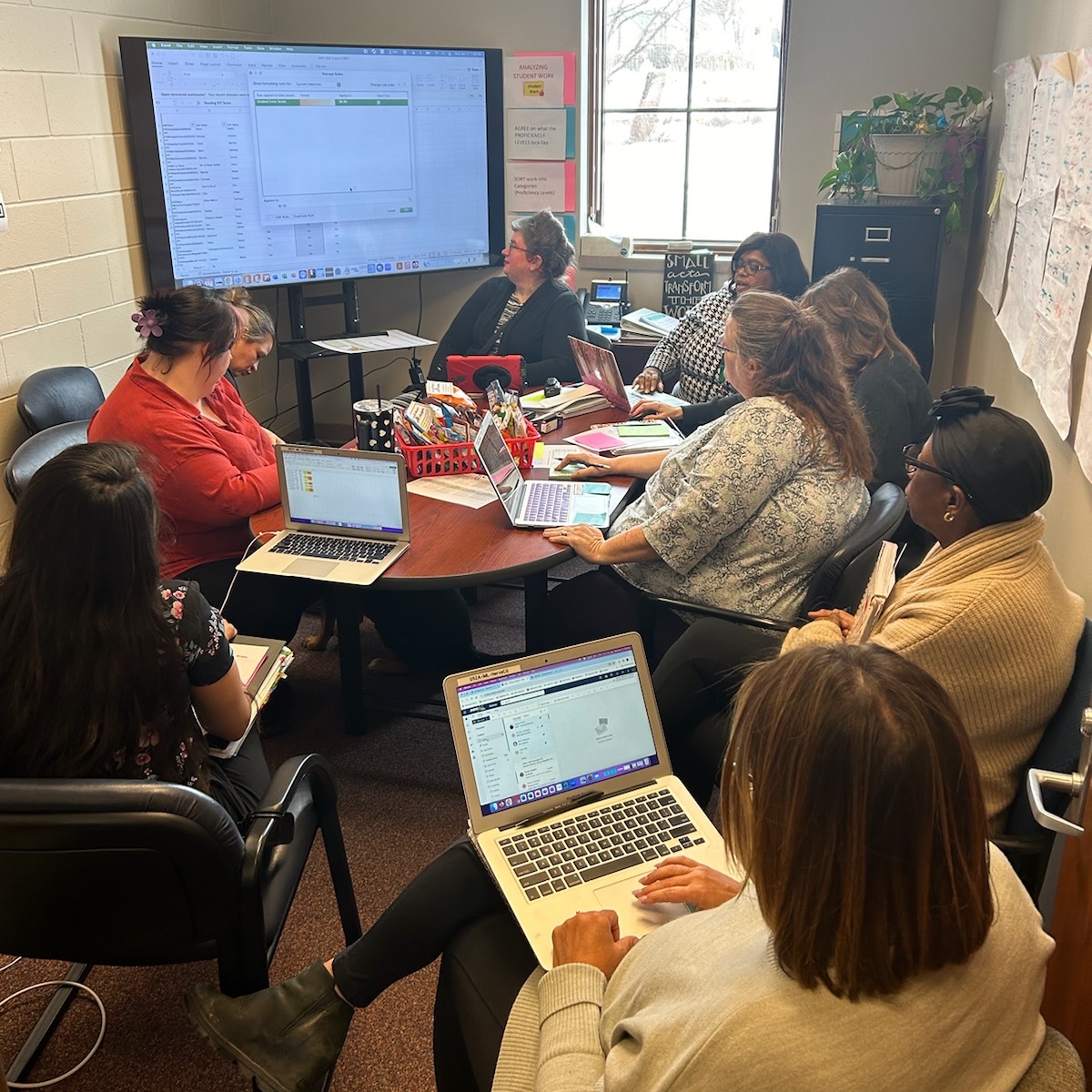 Wildcat staff learning about our ever growing ESL population and the ELPA test. One School, One Family, Wildcat Pride! #wildcatpride #opsproud