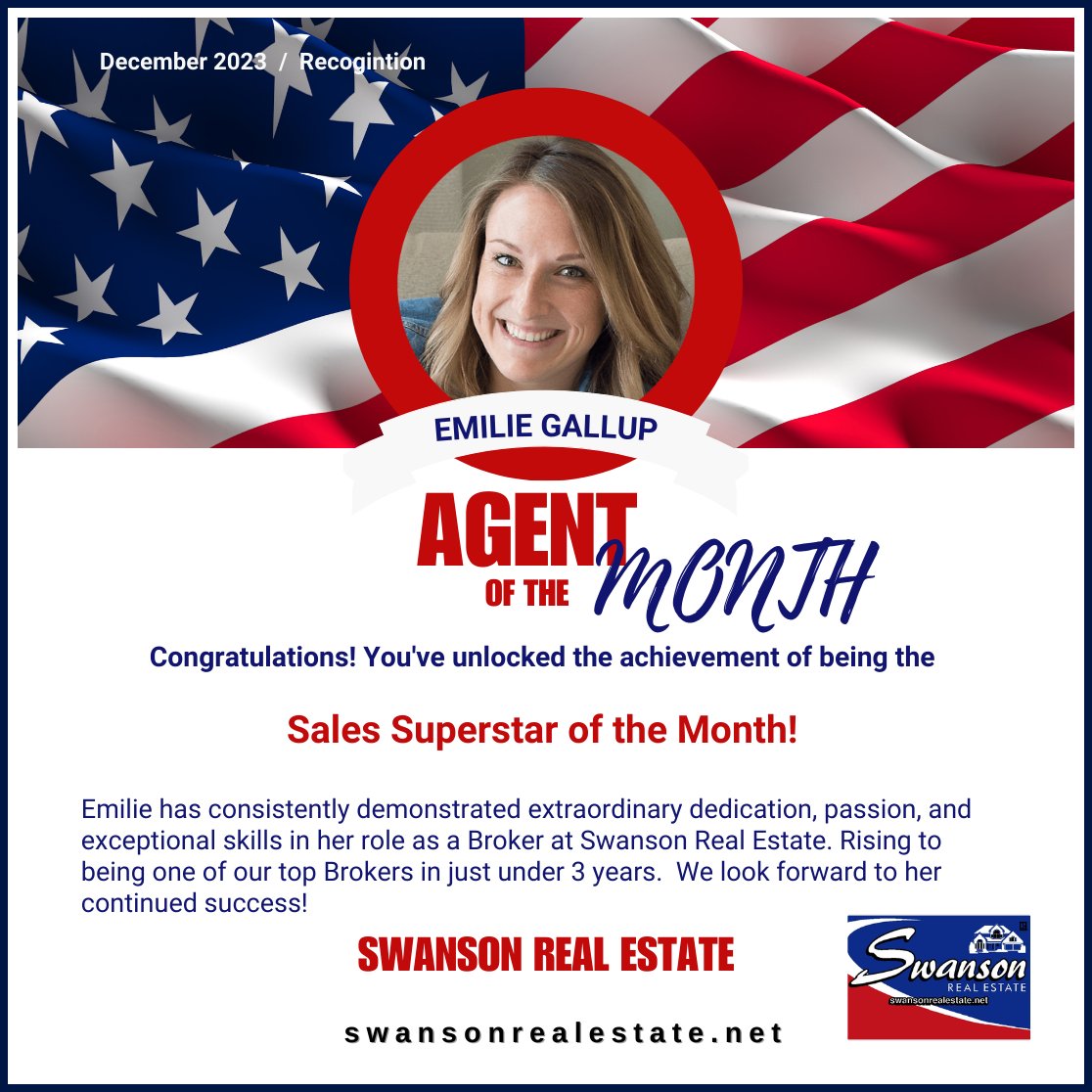 ILRealtors's tweet photo. Congratulations! Emilie Gallup to receiving Agent of the Month for December 2023.  Learn more about Emilie at https://t.co/gGzbYgzQOP https://t.co/sXgdWph60B