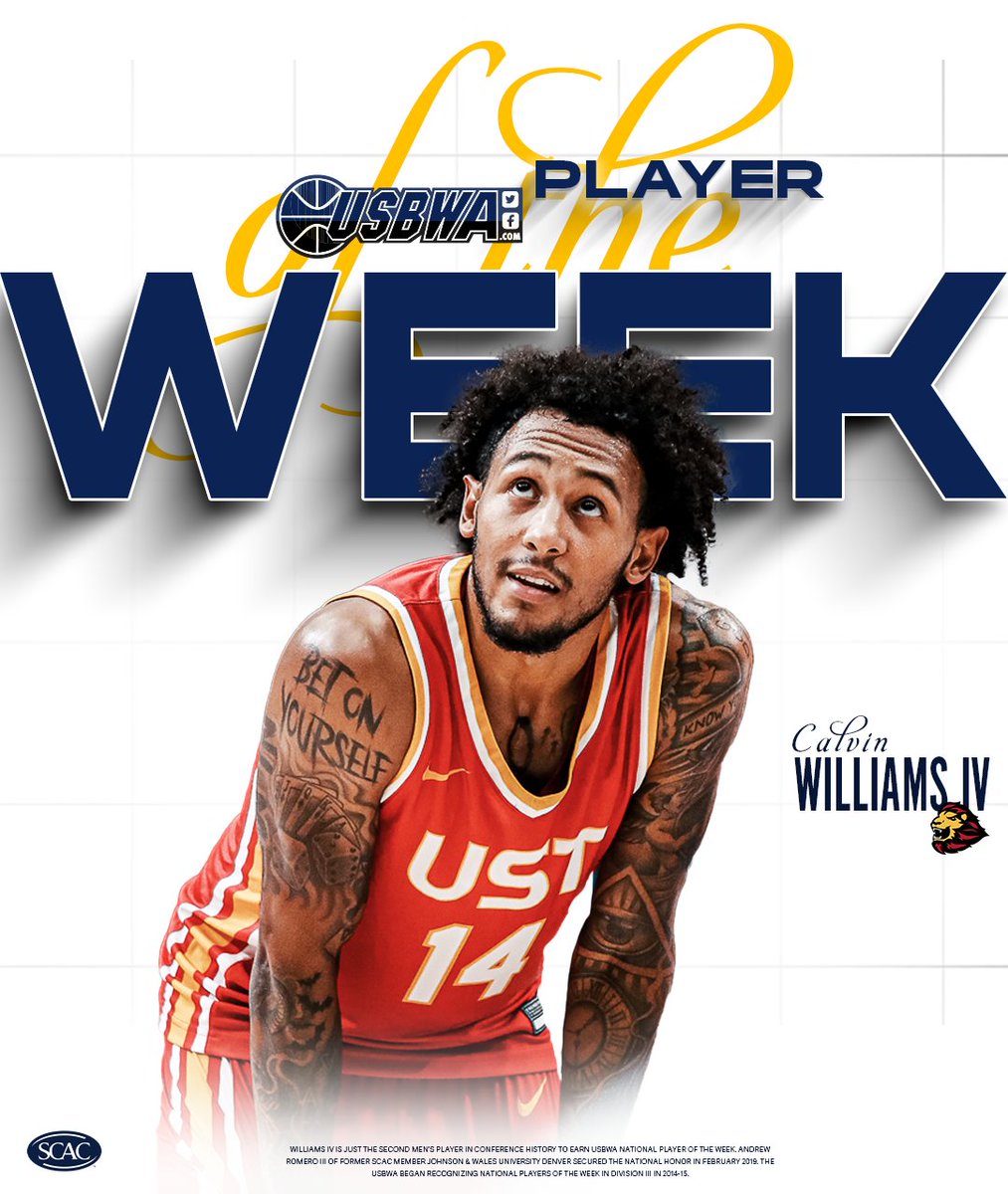 #SCACMBB | St. Thomas' Williams IV Selected USBWA Division III National Player of the Week

RELEASE : tinyurl.com/3atmz3yu

#SCACPride #d3hoops #DIII50