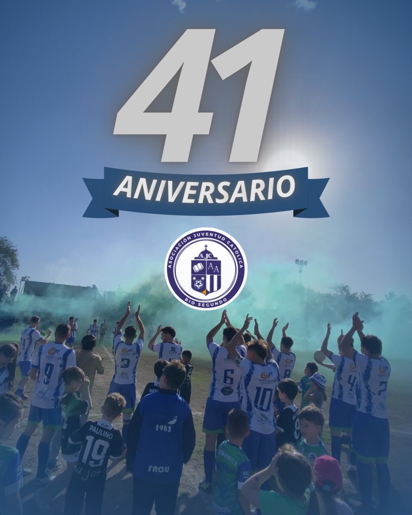𝑭𝑬𝑳𝑰𝒁 𝟒𝟏 𝑨𝑵𝑰𝑽𝑬𝑹𝑺𝑨𝑹𝑰𝑶 𝑱𝑶𝑻𝑨 𝑫𝑬 𝑴𝑰 𝑽𝑰𝑫𝑨 🇸🇱🫶

En este 18 de Enero, nuestra querida institución, Asociación Juventud Católica, está cumpliendo 41 años desde su inauguración en el año 1983 ✨🇸🇱