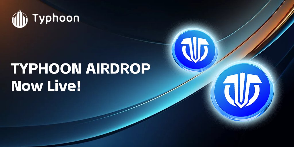 ‼️BREAKING NEWS‼️

🥳We're excited to announce #Typhoon's exclusive #airdrop event for our loyal fans! 

🎁Win 1000 $TYDS token!

👇To enter::
✅Follow <a href="/Typhoon_off/">Typhoon</a> 
✅Retweet &amp; 🩷 &amp; Comment this tweet
✅Submit wallet address via this form:
forms.gle/1F24U7LSXeiqVQ…

Join Now! 🔥