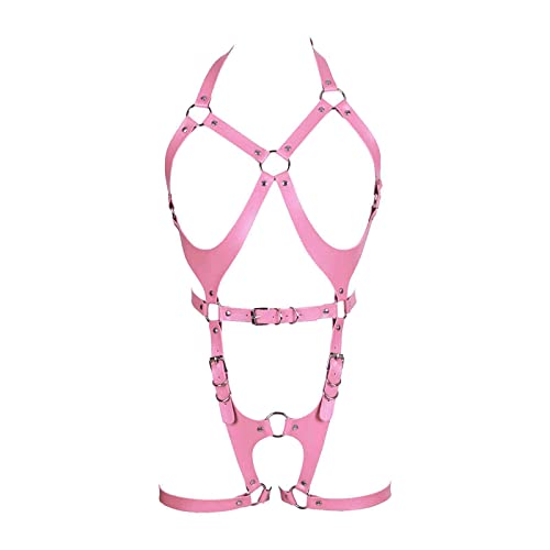 I just received Women Punk Leather Body Harness Lingerie Leg Straps Chest Caged Belt Set Goth Punk Clothing - Pink from Anonymous via Throne. Thank you! throne.com/thegrinninggam… #Wishlist #Throne