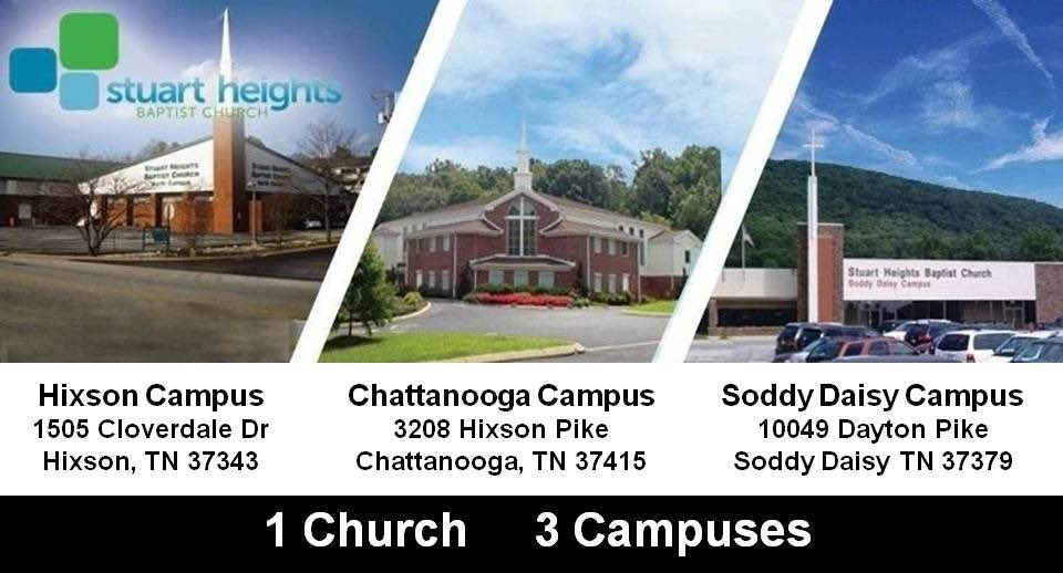 Looking for a church in Chattanooga to attend? Join us at one of our Campuses.
stuartheights.org