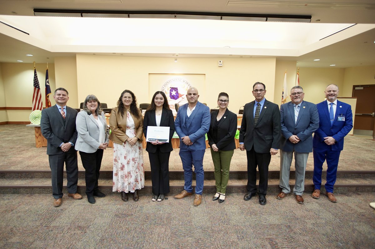 Trustees honored Socorro High School senior Mercedes Lopez for placing in the 2023 Congressional App Challenge. Her Wonder Color App will be showcased at the #Houseofcode festival this spring! Congratulations!