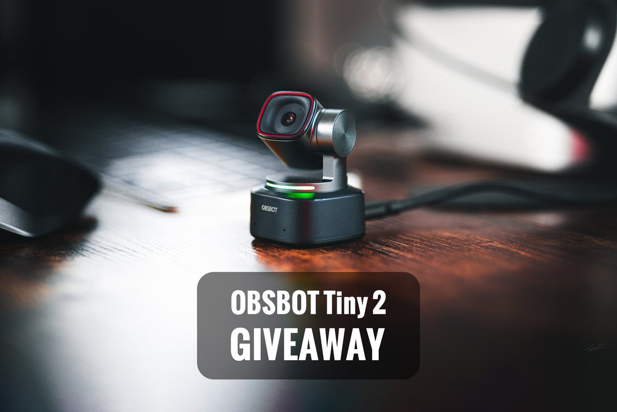 OBSBOT_Official's tweet photo. #OBSBOT_Tiny2 #Giveaway! Be the first to win the 4K AI tracking webcam to upgrade your streaming in 2024!

To Enter:
- Like and Follow @OBSBOT_Official 
- Comment “the most creative marketing slogan you wrote for Tiny 2”
- Extra Entry -> Retweet
- 2 winners will be selected to receive OBSBOT Tiny 2
- Ends Jan. 22th 11:59pm EST

Photo by: @XXIV_Concept